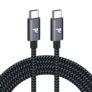 Cabo USB C a USB C, 100W carregamento rápido, 2 metros