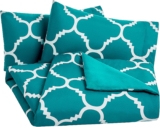 Amazon Basics – Conjunto de capa de edredão em microfibra leve, medidas 260 x 220 cm