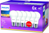 Philips Lighting Lâmpada LED 11W = 75 W padrão E27 (pack 6)