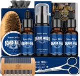 kit de barba ISNER MILE com óleo de jojoba (MELHOR PREÇO)