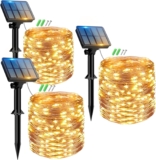 Guirlandas luzes solares para exterior – pack de 3 (Preço Exclusivo Prime)