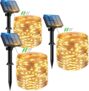 Guirlandas luzes solares para exterior – pack de 3 (Preço Exclusivo Prime)