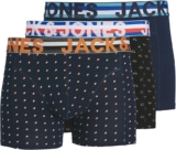 Jack&Jones Multipack Boxer Shorts Underwear For Men, Pack of 3