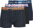 Jack&Jones Multipack Boxer Shorts Underwear For Men, Pack of 3