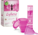 Copo menstrual com kit higienização, fabricado na Itália