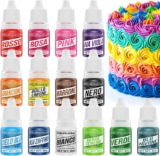 Corante alimentar, 14 cores, 6ml