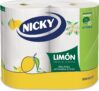 Nicky Limão papel de cozinha, 2 rolos, 2 camadas, 100 folhas por rolo