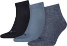 Meias da PUMA Quarters Socken (3 pares)