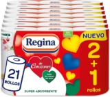 Regina papel de cozinha corações – 21 rolos, 58 folhas de 2 camadas