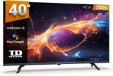 TD Systems Smart TV de 40 polegadas Full HD HDR sem molduras, Android 11
