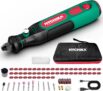 HYCHIKA 3,6 V Mini rebarbadora elétrica de bateria, com 77 acessórios