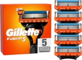 💥Gillette Fusion 5 lâminas de barbear – 10 unidades 50% desconto 2ª Unidade🌡🇵🇹