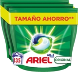 Ariel All-in-One Detergente máquina de lavar líquido em cápsulas/comprimidos, 135 lavagens (3 x 45)