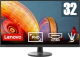 Lenovo D32-40 Monitor FHD de 31,5″ (VA, 60Hz, 4 ms, HDMI+DP, cabo HDMI) – preto