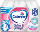Colhogar Protect Papel higiénico macio e resistente 42 rolos