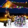 Luzes de Natal 20 m 400 LED luzes de Natal 8 modos com memória
