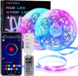 Fita LED 10M RGB, 30 LED/M, Bluetooth APP, Modo Música e Temporizador