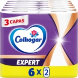 Papel de cozinha 3 camadas Colhogar Especialista 6×2