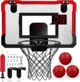 Cesto de basquetebol interior com Marcador LCD Automático