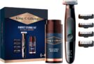 King C Aparador de barba Gillette Style Master, 4 pentes e creme hidratante para rosto