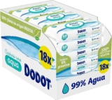 Dodot Toalhitas Pure Aqua para bebé, 99% água, 100% origem vegetal, 864 Toalhitas, 18×48