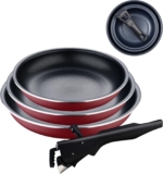 Bergner Click & Cook Red Edition Conjunto de frigideiras de 4 peças