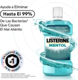 Listerine Mentol (1 x 250 ml), lavagem bucal com flúor