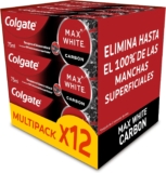 Paste de Dentes Colgate Max White Charcoal (12 x 75 ml) 1,54€ cada