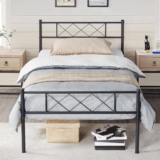 Cama de solteiro Ferro para colchão de 90x190cm