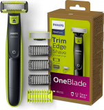 Philips OneBlade Face + Body, 1 lâmina para o rosto e outra para o corpo + 4 acessórios