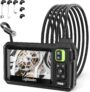 Endoscópio Industrial Lightswim 1920P HD com Ecrã LCD 4.3” – Boroscópio Impermeável com 8 LEDs e Cabo 5M