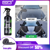 9H Ceramic Car Coating Hydrochromo Paint Care Nano Top Quick Coat Polymer Detail Protection Liquid Wax 50 ml