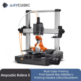 ANYCUBIC Kobra 3 FDM velocidade de impressão max 600 mm/s