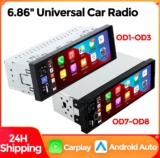 Android Auto, 6.86 Polegadas, 1Din