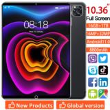 Tablet Android barato, Tela 10,36″, 8800mAh, 6GB + 128GB
