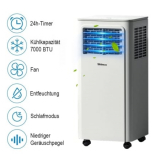 Ar Condicionado Portátil SHINCO 7000BTU Área max 18 ㎡, 3 em 1 Ar Condicionado, Desumidificador e Ventilador por 99,99€