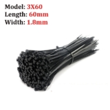 Abraçadeiras de plástico 100 unidades (60*1,8mm)