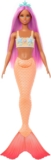 Barbie sereia com cabelo de fantasia rosa