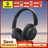 Baseus fones de ouvido sem fio bluetooth 5.3 até 70h autonomia