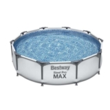Top Preço Portugal! Bestway – Piscina Desmontável com bomba de filtro Steel Pro MAX 305 x 76cm por apenas 76,99€