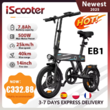 Bicicleta eléctrica iScooter EB1, E-Bike de 250W