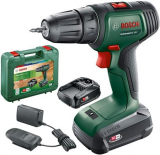 Super desconto Amazon! Bosch UniversalDrill 18V + 2 baterias + Carregador + Mala de Transporte por apenas 96,99€