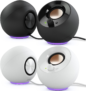 CREATIVE Pebble SE Altifalantes para PC minimalistas 2,0 alimentados por USB-C com iluminação RGB