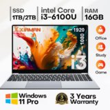 Computador Portátil 15.6″ Intel Core i3 6100U com Windows 11 Pro | 16GB+512GB