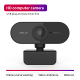 Webcam Full HD com microfone incorporado, plug and play