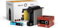 Delta Q MiniQoo linclui 40 cápsulas de café Qalidus + 10 cápsulas de DeQafeinatus