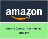 Desconto Amazon Compre 2 economize 50% em 1