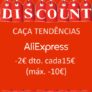 Promoção caça tendências no Aliexpress