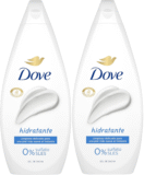 Dove Gel de duche hidratante limpeza delicada para uma pele macia | (2 x 720 ml)