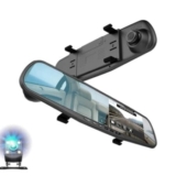 Espelho retrovisor com câmara HD 1080p com visão 170º + câmara traseira